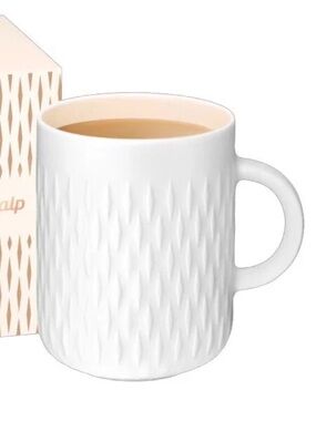 Nespresso Fusalp 2023 White Porcelain Limited Edition Coffee Mug 13 oz